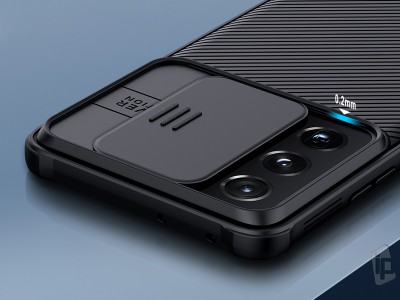 Nillkin CamShield Pro (modr) - Plastov kryt (obal) s ochranou kamery na Samsung Galaxy S21 5G