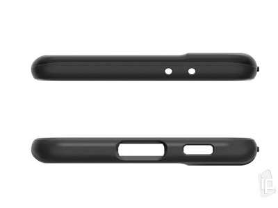 Spigen Thin Fit (ierny) - Luxusn plastov kryt (obal) na Samsung Galaxy S21