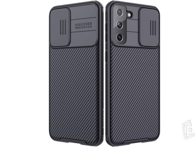 Nillkin CamShield Pro (čierny) - Plastový kryt (obal) s ochranou kamery na Samsung Galaxy S21 Plus