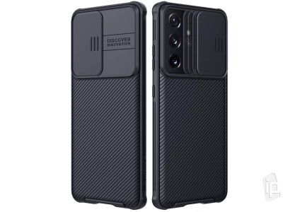Nillkin CamShield Pro (čierny) - Plastový kryt (obal) s ochranou kamery na Samsung Galaxy S21 Ultra