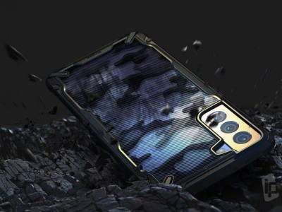 RINGKE Fusion X Camouflage - Odoln ochrann kryt (obal) na Samsung Galaxy S21