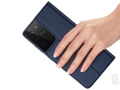 Luxusn Slim Fit puzdro (modr) pre Samsung Galaxy S21 Ultra