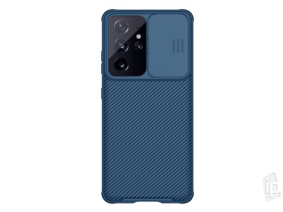 Nillkin CamShield Pro (modr) - Plastov kryt (obal) s ochranou kamery na Samsung Galaxy S21 Ultra