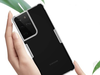 Nillkin Nature TPU Clear (��ry) - Zna�kov� ochrann� kryt (obal) na Samsung Galaxy S21 Ultra
