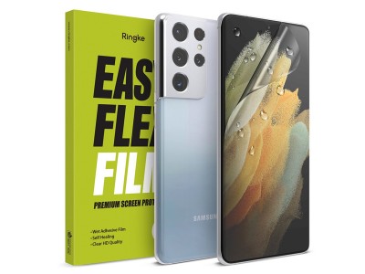 Ringke Easy Flex Film  2x Ochrann flie pro Samsung Galaxy S21 Ultra (ra)