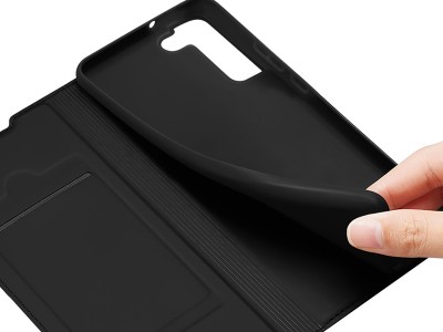 Luxusn� Slim Fit puzdro (modr�) pre Samsung Galaxy S22 Plus 5G