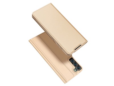 Luxusn Slim Fit puzdro (zlat) pre Samsung Galaxy S22 5G