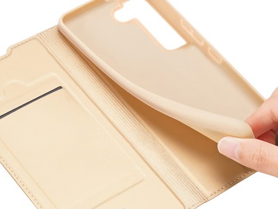 Luxusn Slim Fit puzdro (zlat) pre Samsung Galaxy S22 5G