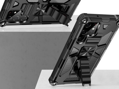 Tactical Armor Defender (ierny) - Odoln kryt (obal) pre Samsung Galaxy S22 5G