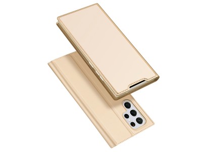 Luxusné Slim Fit puzdro (zlaté) pre Samsung Galaxy S22 Ultra 5G