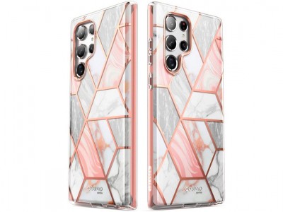 i-Blason Cosmo Series Pink (ruov) - Odoln obal pre Samsung Galaxy S22 ULTRA 5G