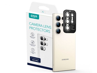 ESR Camera Lens Protector  Sada ochrannch skiel na kameru pre Samsung Galaxy S23 Ultra 5G (ierna)