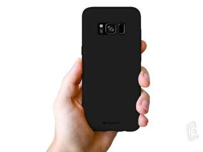 Jelly Matte TPU Black (ierny) - Matn ochrann obal na Samsung Galaxy S8