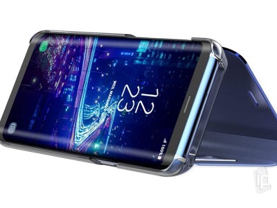 Mirror Standing Cover (ierne) - Zrkadlov puzdro pre Samsung Galaxy S8 **AKCIA!!