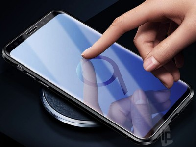 Magnetic Shield 360 Red (erven) - Magnetick kryt s obojstrannm sklom na Samsung Galaxy S9