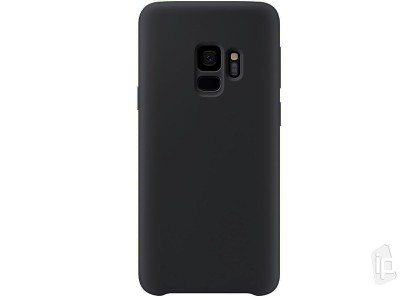 Liquid Silicone Cover (ierny) - Ochrann obal na Samsung Galaxy S9