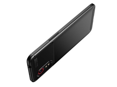 Carbon Fiber Black (ierny) - Ochrann kryt (obal) pre Samsung Galaxy Xcover 5