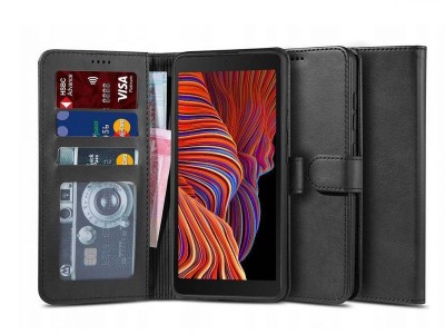 Tech-Protect Wallet – Peňaženkové puzdro pre Samsung Galaxy Xcover 5 (čierne)