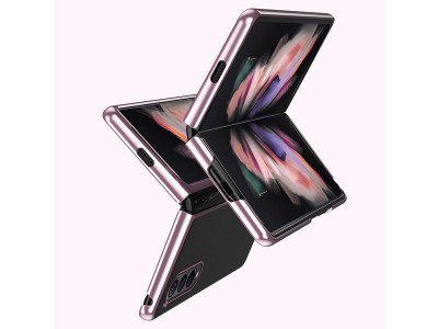 Plating Case Hard  Tenk ochrann kryt pre Samsung Galaxy Z Fold 3 (ierny)