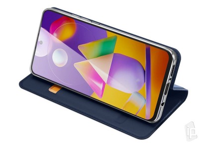 Luxusn Slim Fit puzdro (tmavomodr) pre Samsung Galaxy M31s