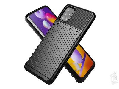 Thunder Defender Black (�ierny) - Odoln� ochrann� kryt (obal) na Samsung Galaxy M31s