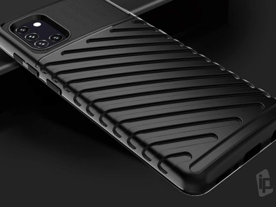 Thunder Defender Black (�ierny) - Odoln� ochrann� kryt (obal) na Samsung Galaxy M51