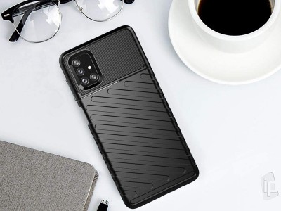 Thunder Defender Black (�ierny) - Odoln� ochrann� kryt (obal) na Samsung Galaxy M51