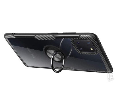 Fusion Ring Carbon (ierny) - Odoln kryt (obal) na Samsung Galaxy Note 10 Lite **AKCIA!!