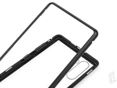 Magnetic Shield 360 Black (ierny) - Magnetick kryt s tvrdenm sklom na Samsung Galaxy Note 10