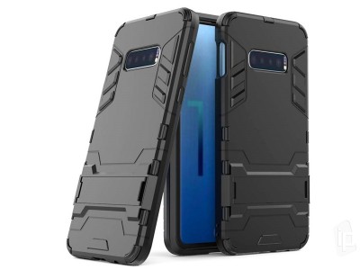 Armor Stand Defender (ierny) - Odoln kryt (obal) na Samsung Galaxy S10e