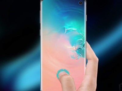 2x BASEUS ochrann flie na displej s pokrytm celho displeja pro Samsung Galaxy S10 (Ultra Sonic Friendly)