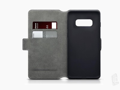 Peaenkov puzdro Slim Wallet pre Samsung Galaxy S10e - ierne