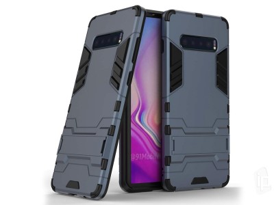 Armor Stand Defender (edo-modr) - Odoln kryt (obal) na Samsung Galaxy S10
