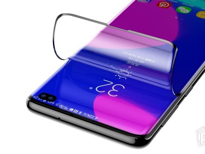 BASEUS Screen protector (ierna) - 2x Ochrann flia na cel displej pre Samsung Galaxy S10 Plus