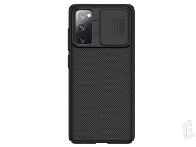 Slim CamShield (čierny) - Plastový kryt (obal) s ochranou kamery na Samsung Galaxy S20 FE