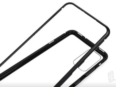 Magnetic Shield Black (ierny) - Magnetick kryt s tvrdenm sklom na Samsung Galaxy S20 Plus