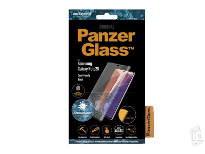 PanzerGlass Case Friendly Black (ierny) - Tvrden ochrann sklo na displej na Samsung Galaxy Note 20
