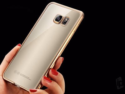 Ochrann kryt (obal) TPU Bumper Rose Gold (ruov) na Samsung Galaxy S6 Edge **AKCIA!!