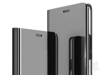 Mirror Standing Cover (čierne) - Zrkadlové puzdro pre Samsung Galaxy S20 FE **AKCIA!!