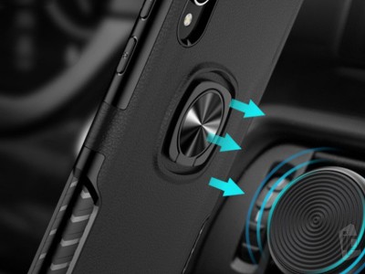 Ring Armor Defender (�ierny) - Odoln� kryt (obal) na Samsung Galaxy A20S **AKCIA!!