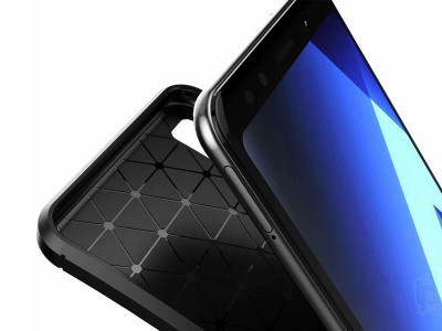 Impact Carbon Defender Blue (modr) - odoln ochrann kryt (obal) na Samsung Galaxy A7 2018