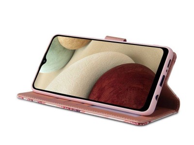Tech-Protect Wallet Marble  Peaenkov puzdro pre Samsung Galaxy A03S (ruov s mramorovm motvom)