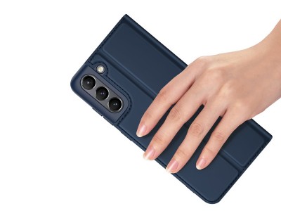 Luxusn Slim Fit puzdro pre Samsung Galaxy S21 FE (modr)