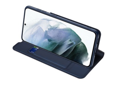 Luxusn Slim Fit puzdro pre Samsung Galaxy S21 FE (modr)