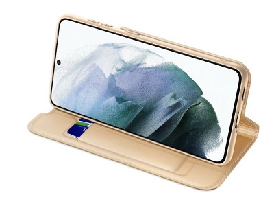 Luxusn Slim Fit puzdro pre Samsung Galaxy S21 FE (zlat)