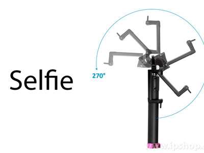 Teleskopick Selfie ty rozmer 78 cm ruov