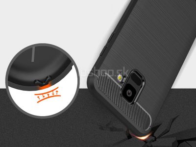 Fiber Armor Defender Black (ierny) - odoln ochrann kryt (obal) na Samsung Galaxy A6 2018