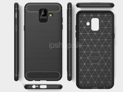 Fiber Armor Defender Black (ierny) - odoln ochrann kryt (obal) na Samsung Galaxy A6 2018
