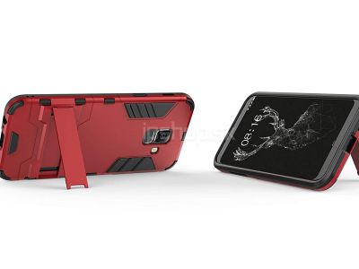Armor Stand Defender Red (erven) - odoln ochrann kryt (obal) na Samsung Galaxy A6 2018 **VPREDAJ!!