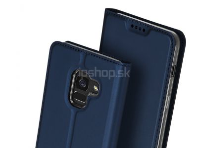 Luxusn Slim Fit puzdro Navy Blue (tmavomodr) na Samsung Galaxy A6 2018